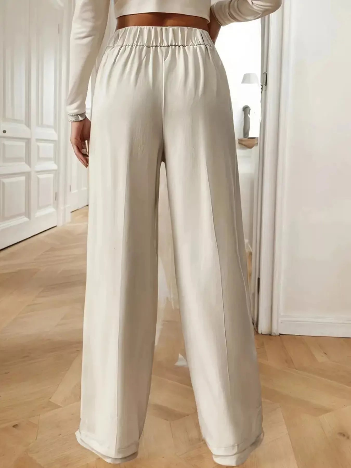 Full Size High - Waisted Wide - Leg Pants Plus Size - Bela Fils BoutiqueBela Fils Boutique