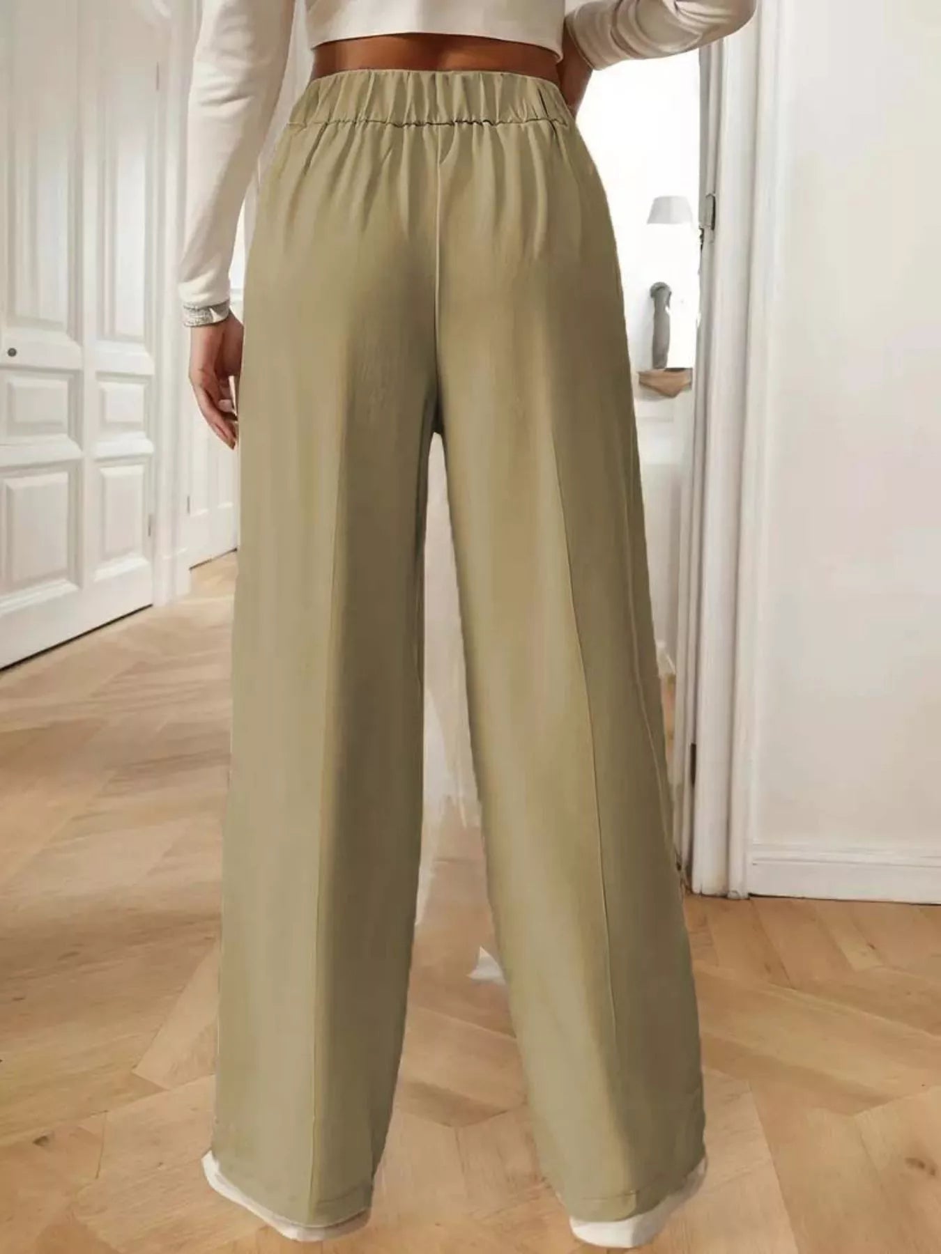 Full Size High - Waisted Wide - Leg Pants Plus Size - Bela Fils BoutiqueBela Fils Boutique