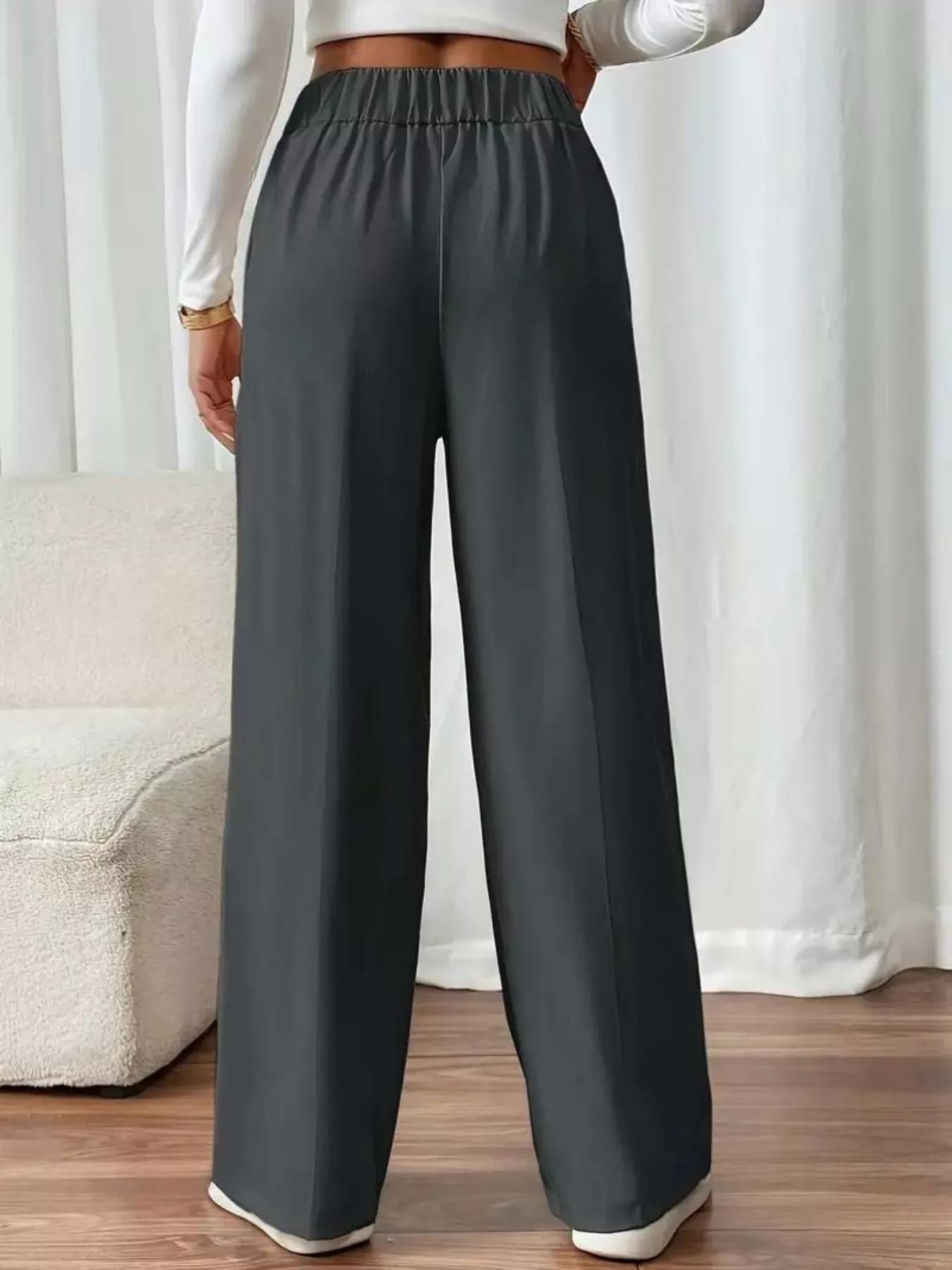 Full Size High - Waisted Wide - Leg Pants Plus Size - Bela Fils BoutiqueBela Fils Boutique