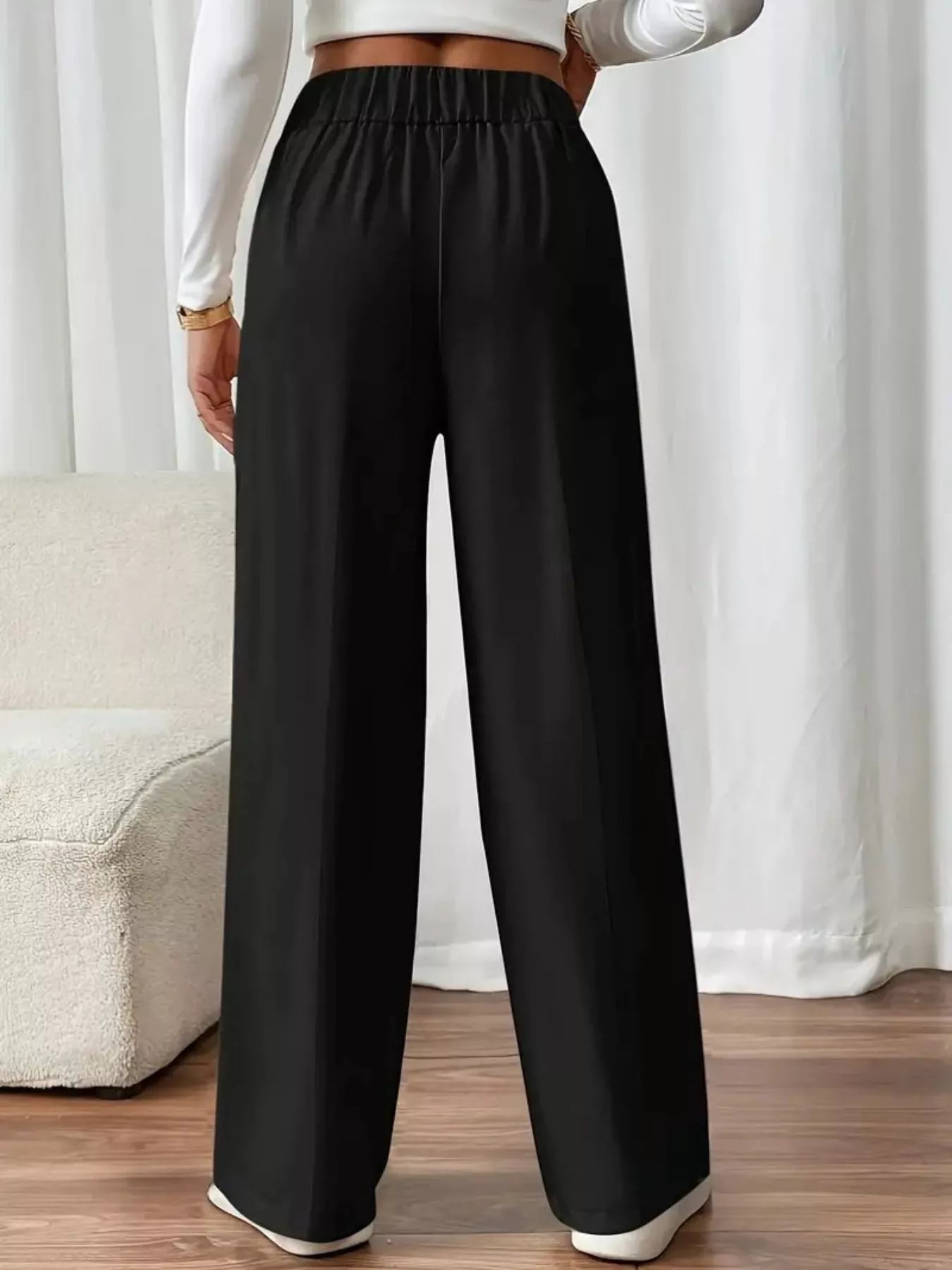 Full Size High - Waisted Wide - Leg Pants Plus Size - Bela Fils BoutiqueBela Fils Boutique