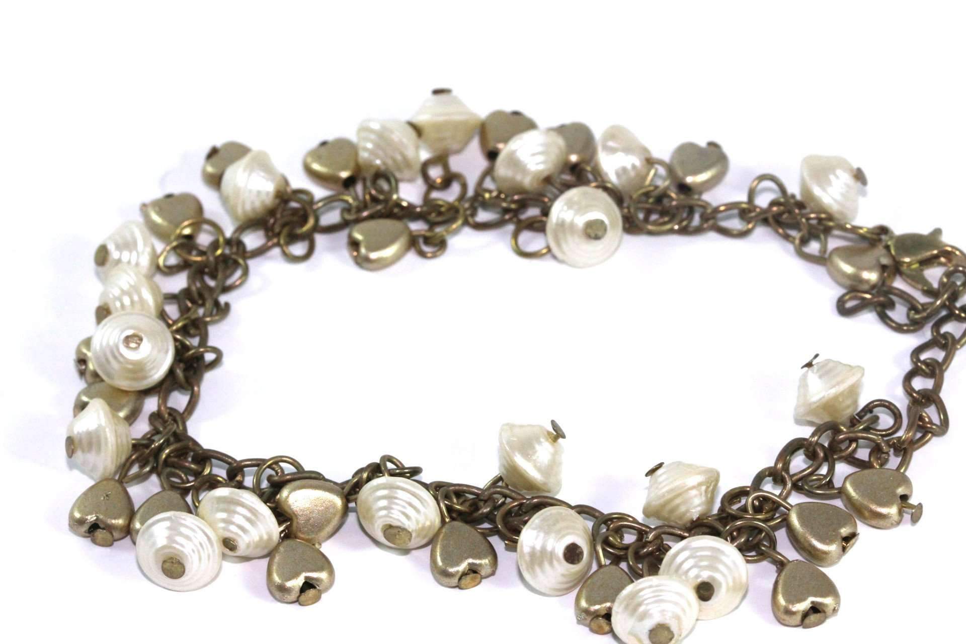 Golden Hearts & Shells Charm Bracelet - Bela Fils BoutiqueBraceletsBela Fils Boutique