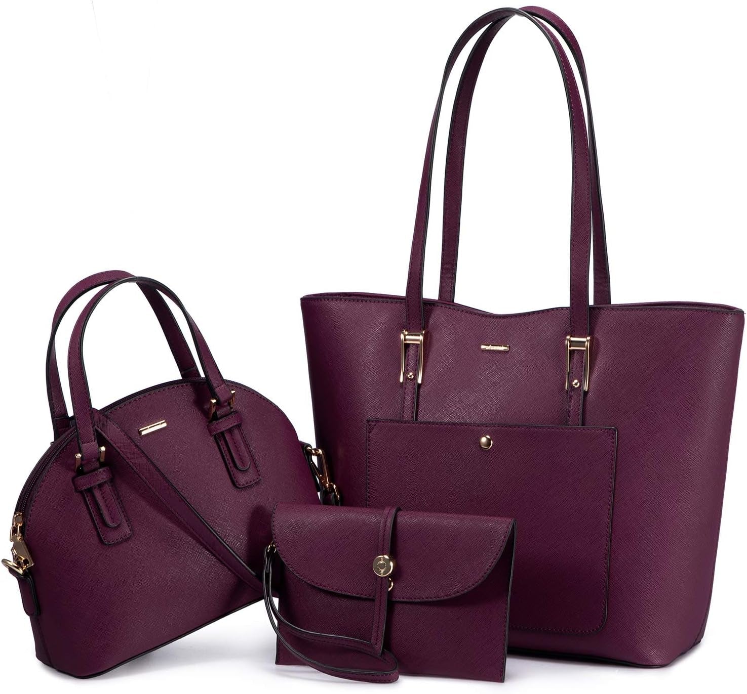 Handbags for Women Fashion Tote Bags Shoulder Bag Top Handle Satchel Purse Set 3Pcs - Bela Fils BoutiqueBela Fils Boutique