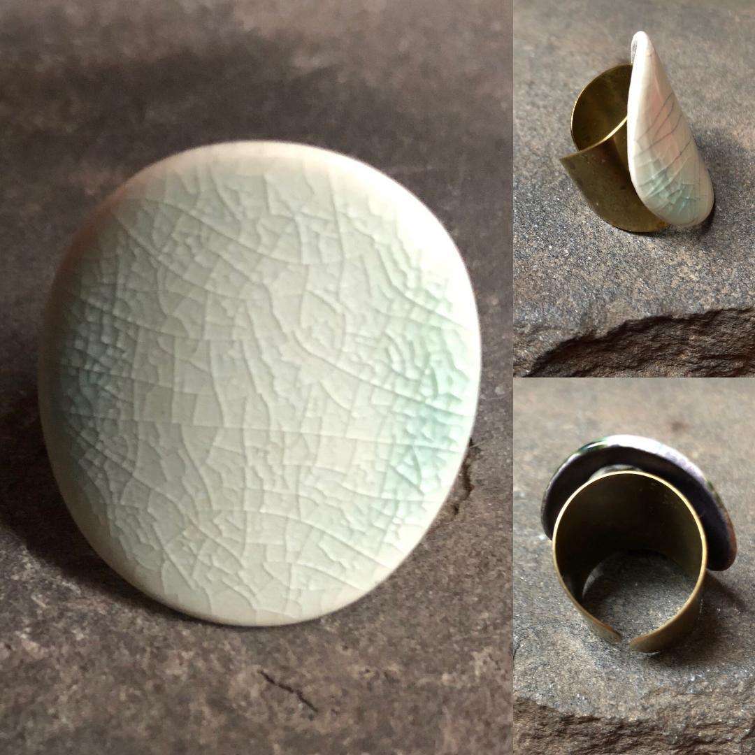 Handmade Ceramic Ring | Adjustable Statement Band - Bela Fils BoutiqueJewelry & WatchesBela Fils Boutique