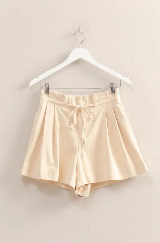 HYFVE High - Waisted Washed Twill Paperbag Shorts - Bela Fils BoutiqueBela Fils Boutique