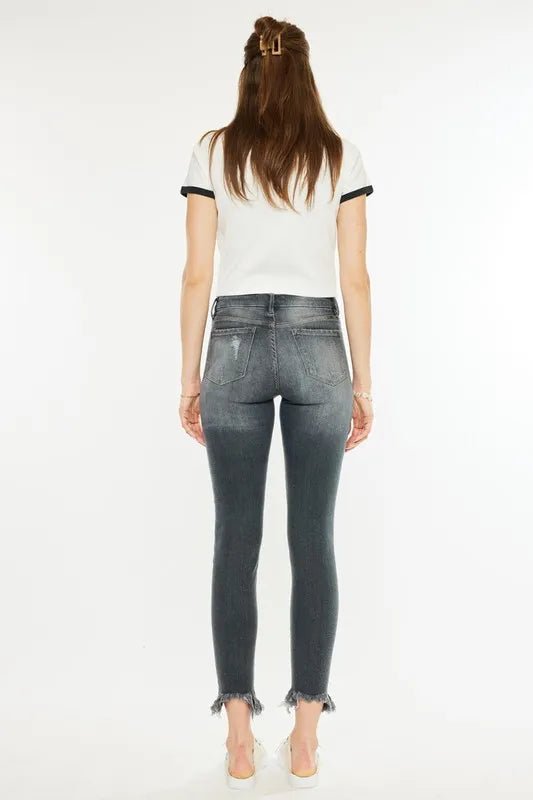 Kancan High Rise Distressed Ankle Skinny Jeans - Bela Fils BoutiqueBela Fils Boutique