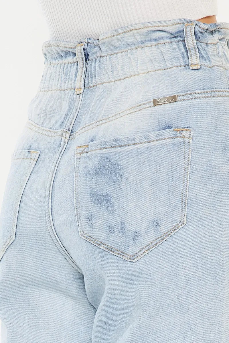 Kancan Open Pack Paperbag Mom Jeans - Bela Fils BoutiqueBela Fils Boutique