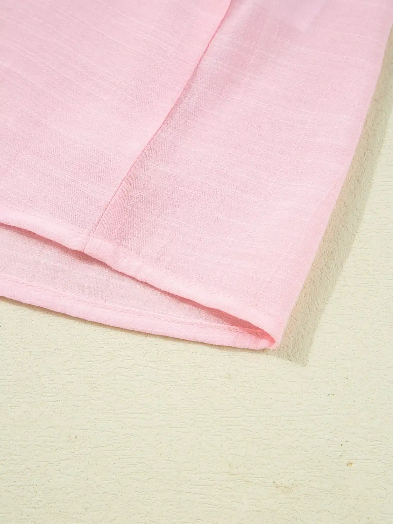 Lace Patchwork Edge Collarless Button Up Shirt - Bela Fils BoutiqueBela Fils Boutique