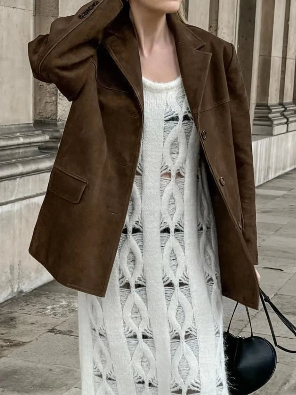 Lapel Collar Button Up Jacket - Bela Fils BoutiqueBela Fils Boutique