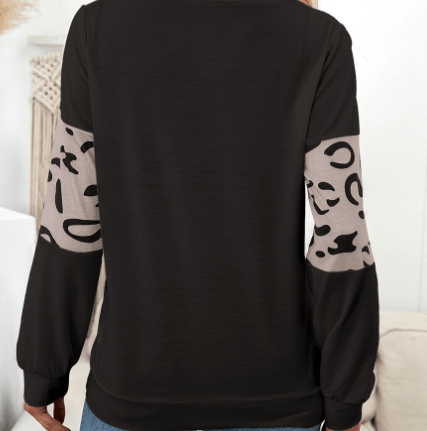 Leopard Print Pullover Sweatshirt for Women - Bela Fils BoutiqueBela Fils Boutique
