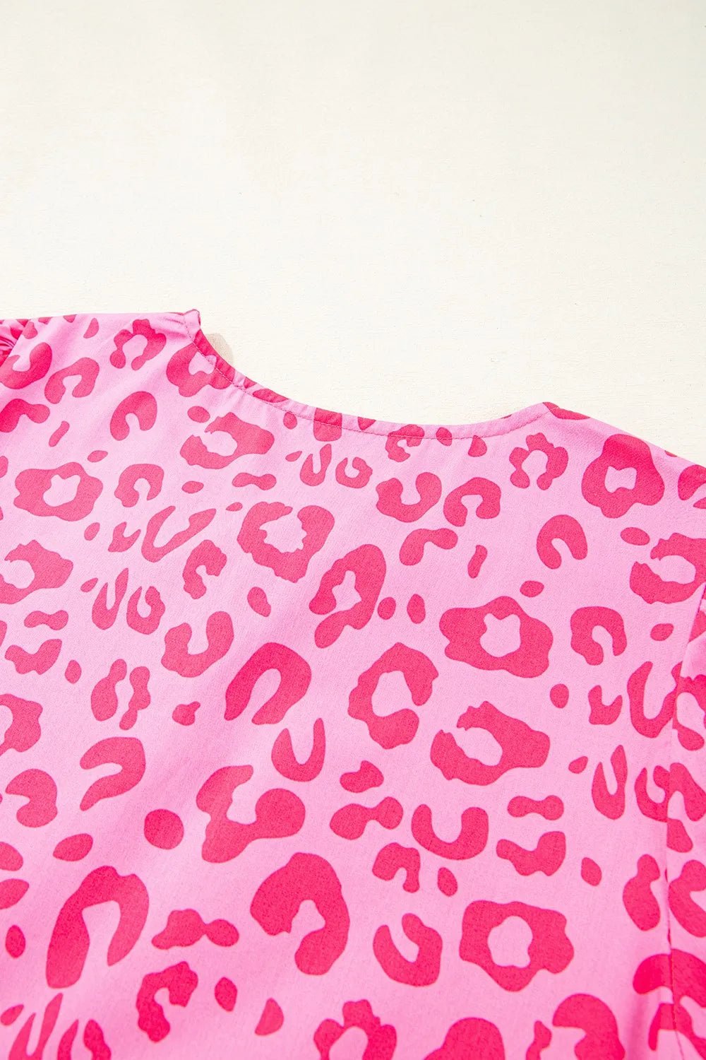 Leopard Tie Front Puff Sleeve Dress - Bela Fils BoutiqueBela Fils Boutique