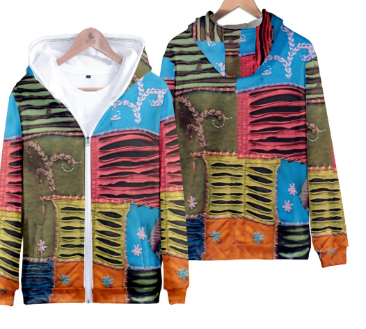 Loose Retro Hooded Zipper Sweatshirt - Bela Fils BoutiqueBela Fils Boutique