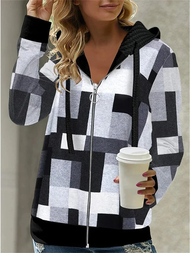 Loose Retro Hooded Zipper Sweatshirt - Bela Fils BoutiqueBela Fils Boutique