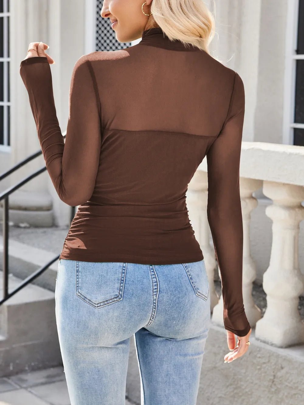 Lovelet Mock Neck Long Sleeve Top - Bela Fils BoutiqueBela Fils Boutique