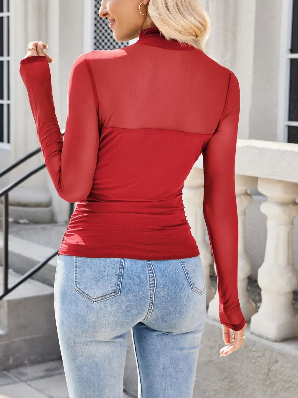 Lovelet Mock Neck Long Sleeve Top - Bela Fils BoutiqueBela Fils Boutique