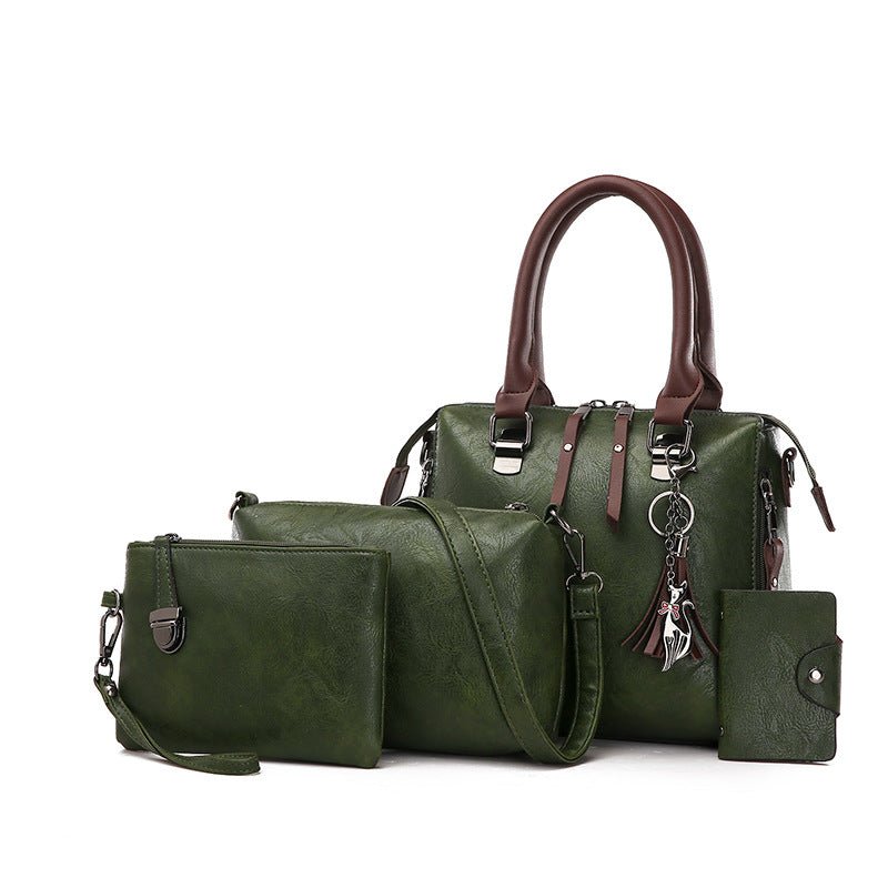 Luxury Women’s Leather Handbag & Wallet 4-Piece Set - Bela Fils BoutiqueBela Fils Boutique