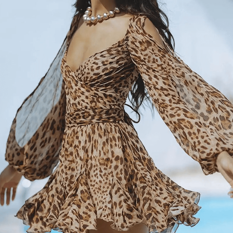 Mesh Long Sleeve Backless Mini Dress - Bela Fils BoutiqueBela Fils Boutique
