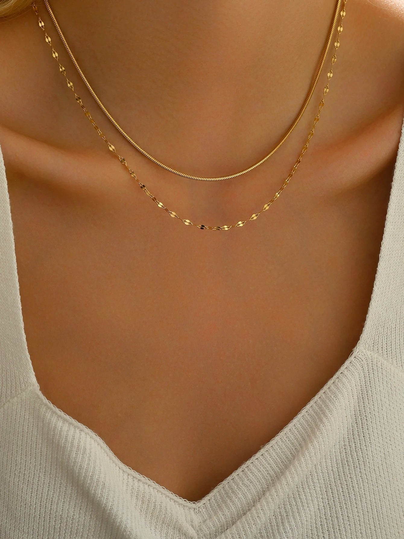Minimalist Stainless Steel Women'S Necklace Set for Daily Jewelry - Bela Fils BoutiqueBela Fils Boutique