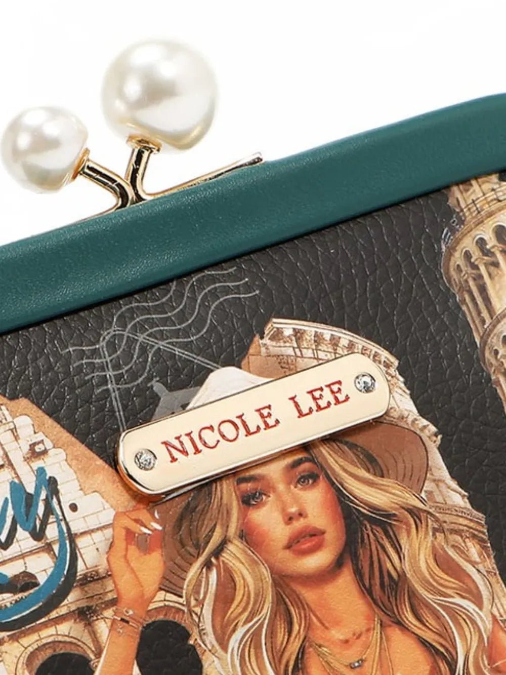 Nicole Lee USA Chelsea Pearl Kiss - Lock Coin Purse - Bela Fils BoutiqueBela Fils Boutique