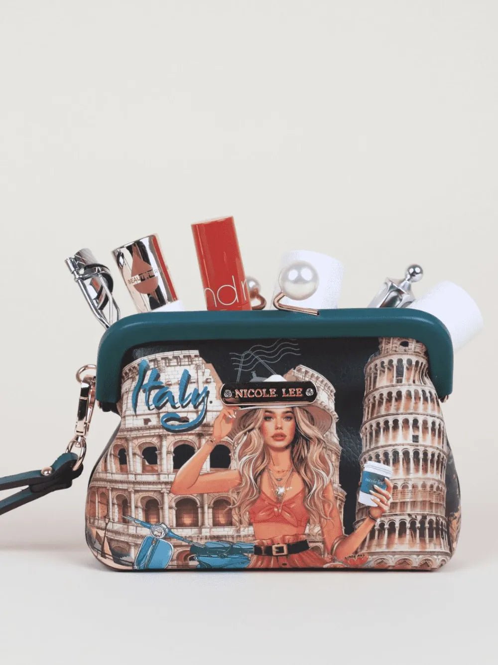 Nicole Lee USA Chelsea Pearl Kiss - Lock Coin Purse - Bela Fils BoutiqueBela Fils Boutique