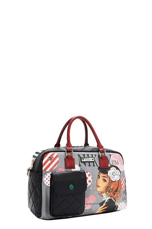 Nicole Lee USA Eco - Leather Boston Bag - Bela Fils BoutiqueBela Fils Boutique