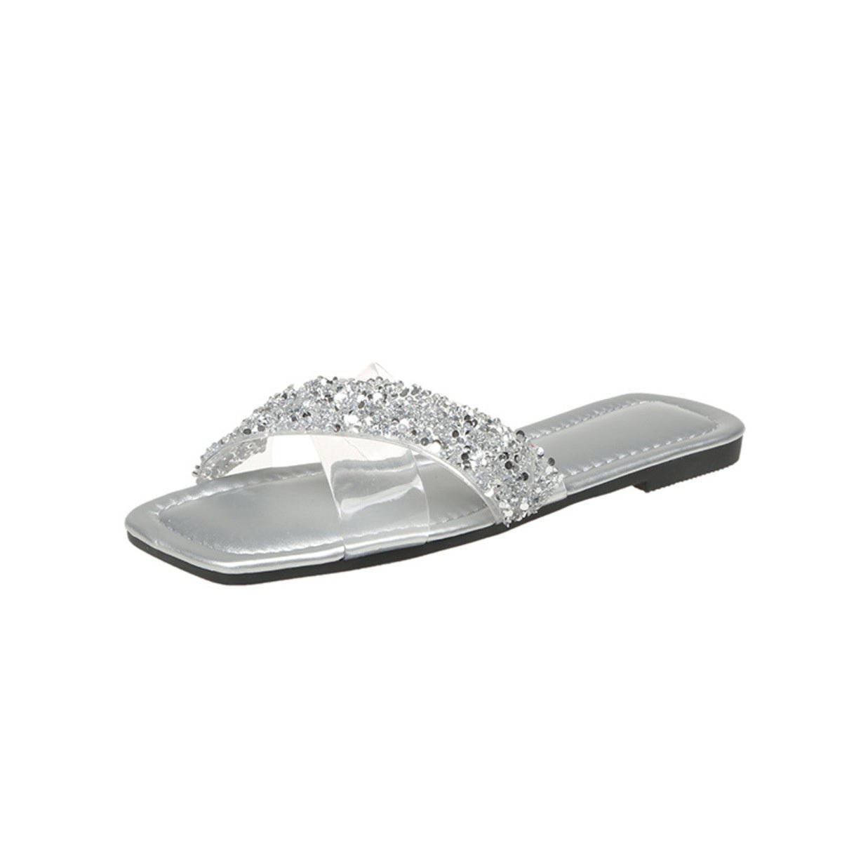Open Toe Rhinestone Sandals - Bela Fils BoutiqueBela Fils Boutique