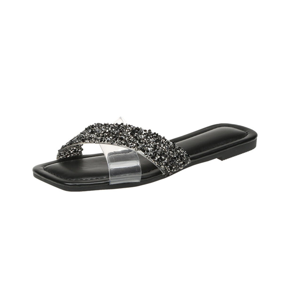 Open Toe Rhinestone Sandals - Bela Fils BoutiqueBela Fils Boutique