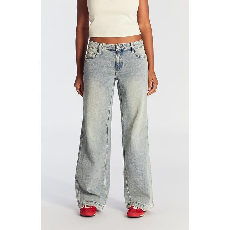 Pacsun Women'S Casey Low Rise Baggy Jeans Medium Indigo Wash Tint - Bela Fils BoutiqueBela Fils Boutique