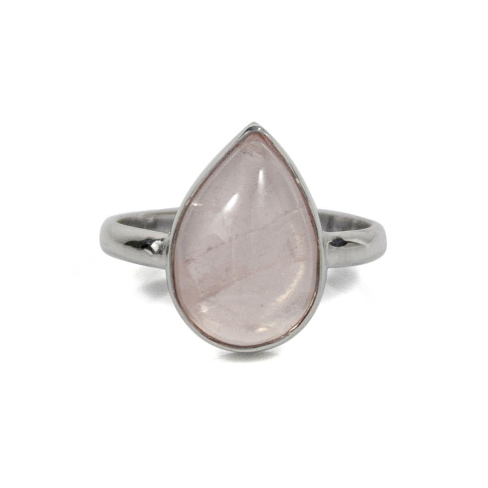 Pear Rose Quartz Sterling Silver Ring - Bela Fils BoutiqueJewelry & WatchesBela Fils Boutique