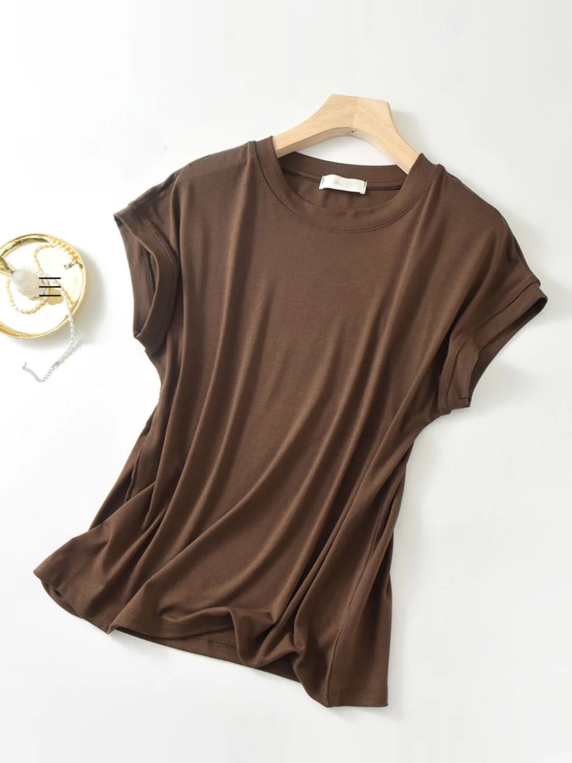 Plus Size Round Neck Short Sleeve T-Shirt - Bela Fils BoutiqueBela Fils Boutique