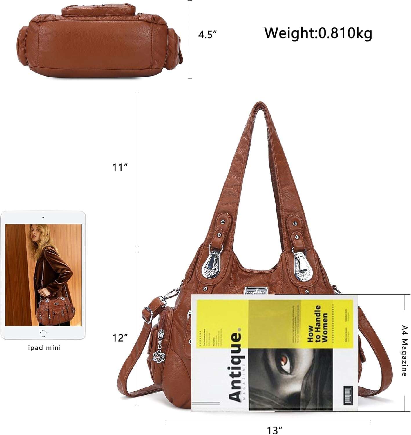 Purses for Women Soft PU Leather Large Hobo Bags for Women Shoulder Bag - Bela Fils BoutiqueBela Fils Boutique