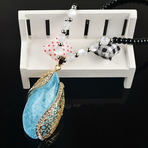 Newest Crystal Necklaces Jewelry Fashion Women Crystal Pendant