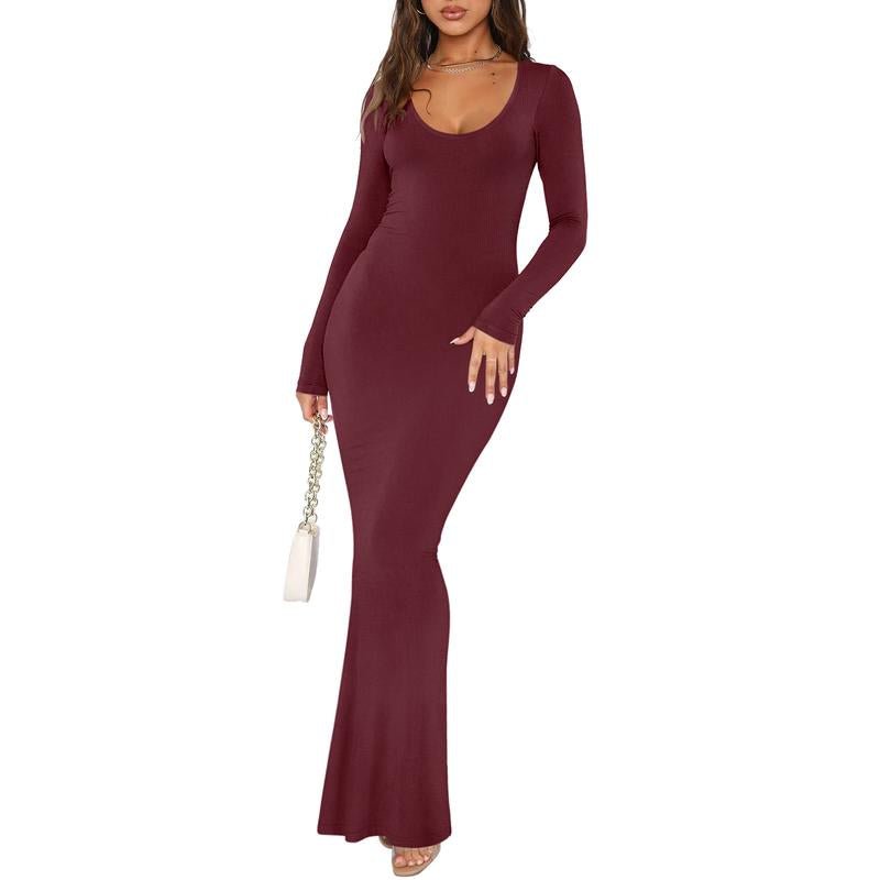 REORIA Ribbed Bodycon Maxi Dress - Bela Fils BoutiqueBela Fils Boutique