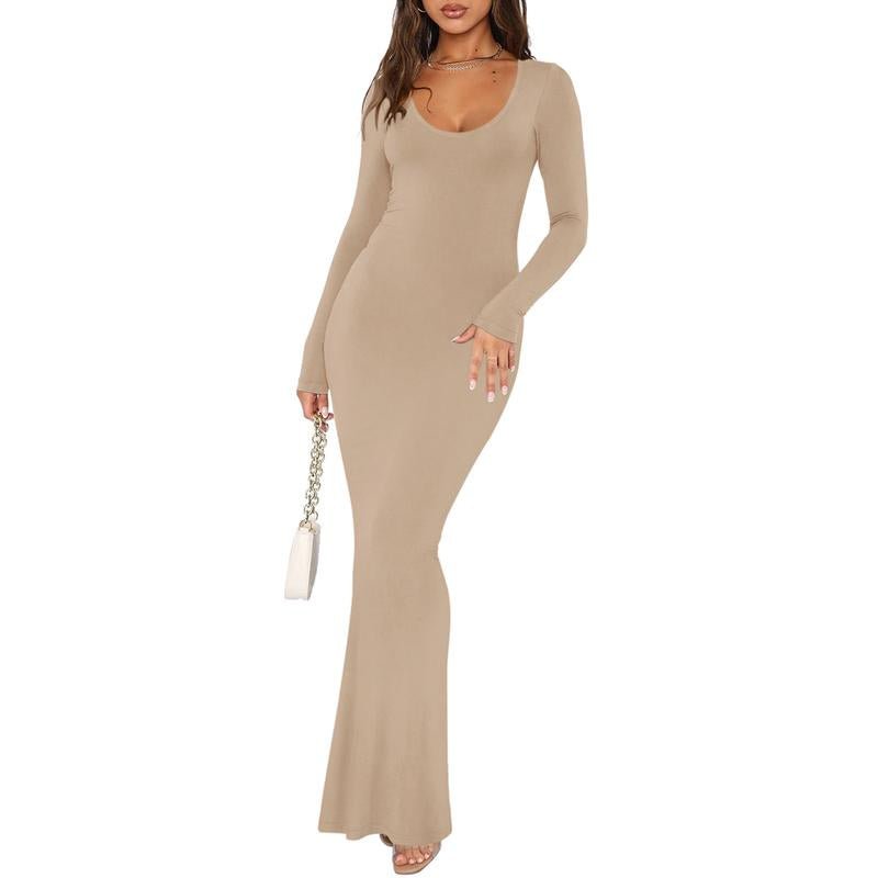 REORIA Ribbed Bodycon Maxi Dress - Bela Fils BoutiqueBela Fils Boutique