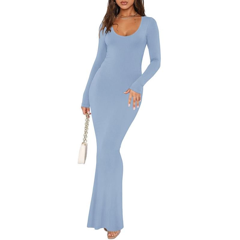 REORIA Ribbed Bodycon Maxi Dress - Bela Fils BoutiqueBela Fils Boutique
