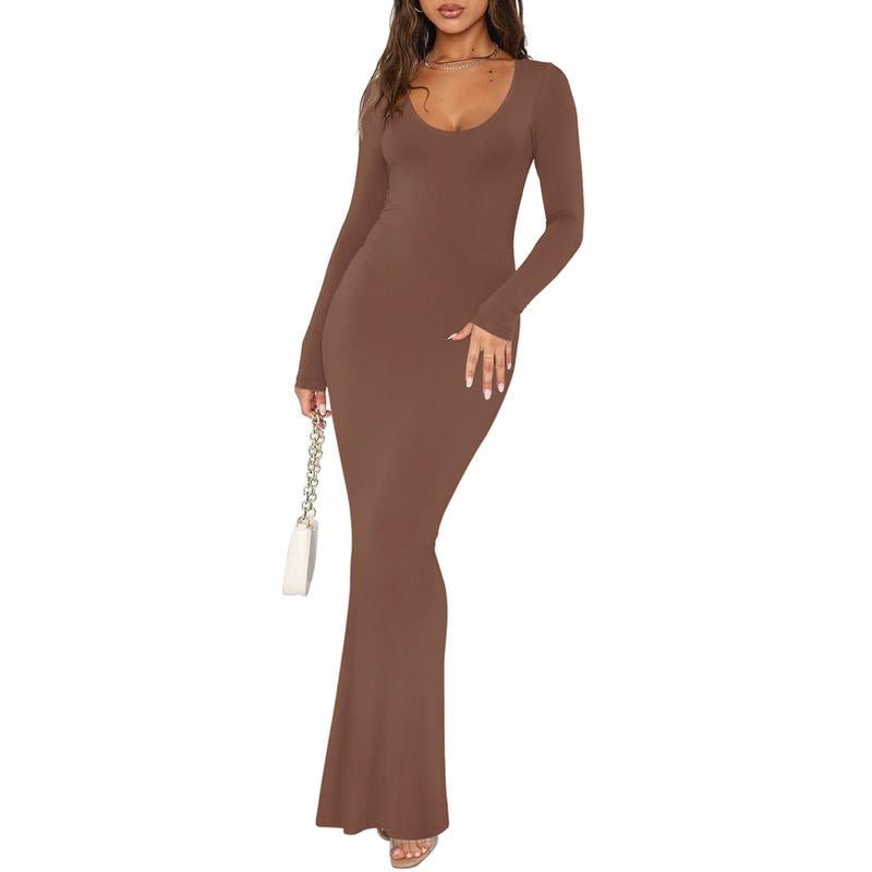 REORIA Ribbed Bodycon Maxi Dress - Bela Fils BoutiqueBela Fils Boutique