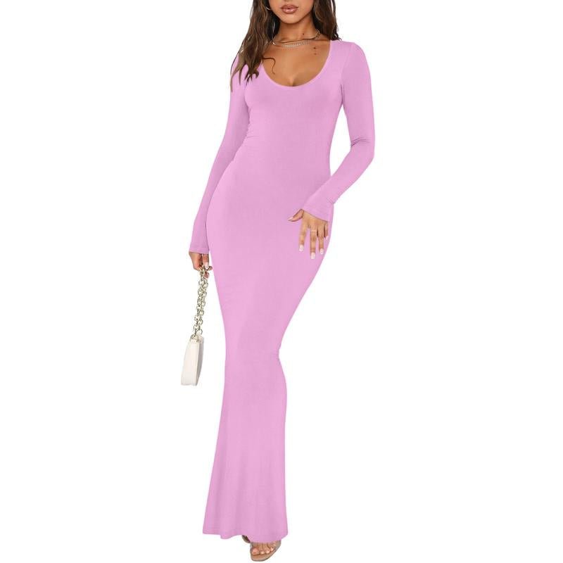 REORIA Ribbed Bodycon Maxi Dress - Bela Fils BoutiqueBela Fils Boutique