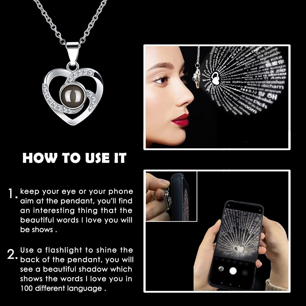 Rose Flower Necklace & Gift Box – Anniversary & Birthday - Bela Fils BoutiqueBela Fils Boutique