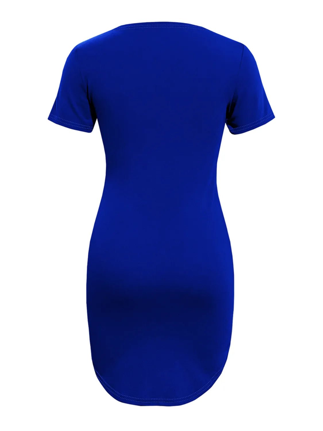 Round Neck Short Sleeve Mini Tee Dress - Bela Fils BoutiqueBela Fils Boutique