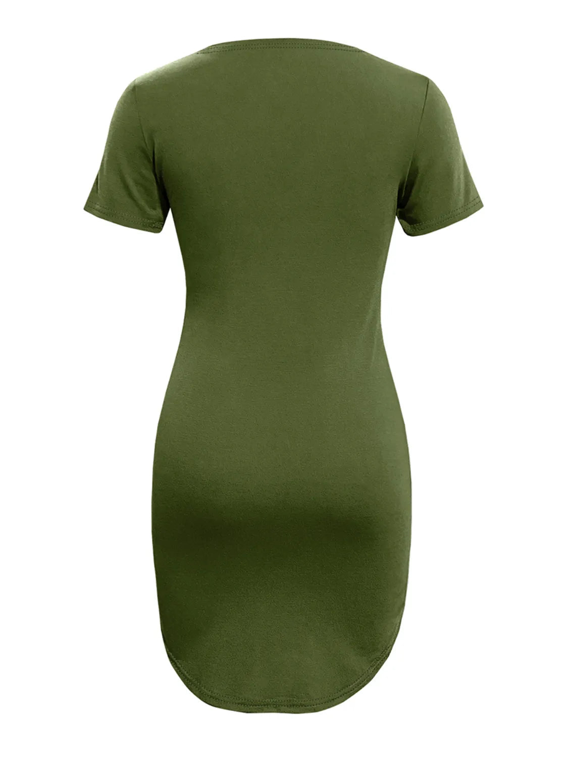 Round Neck Short Sleeve Mini Tee Dress - Bela Fils BoutiqueBela Fils Boutique