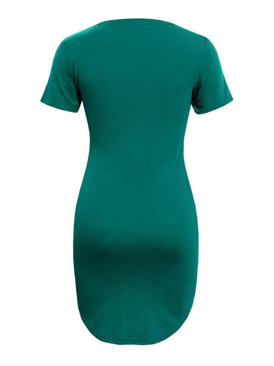 Round Neck Short Sleeve Mini Tee Dress - Bela Fils BoutiqueBela Fils Boutique
