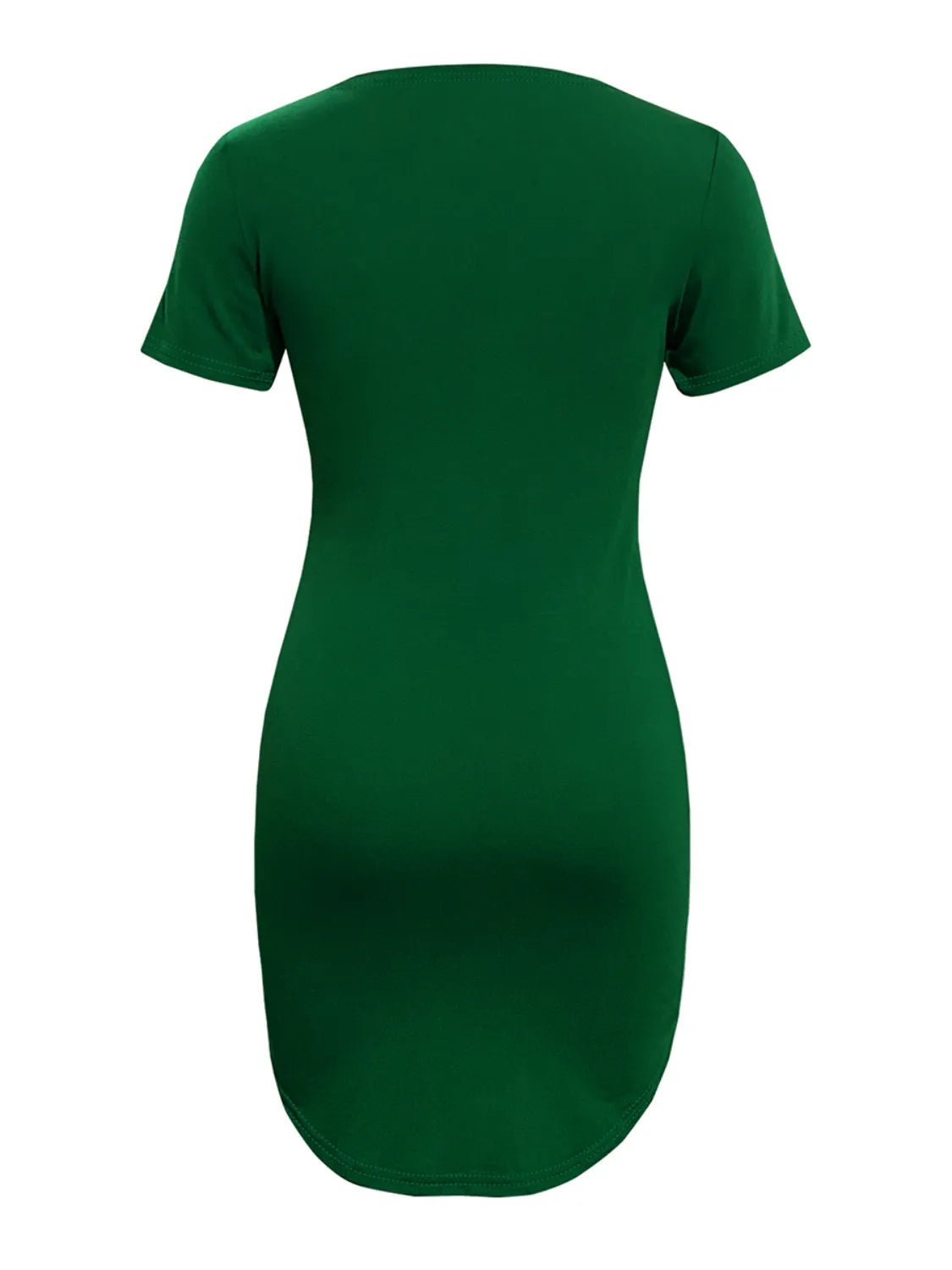 Round Neck Short Sleeve Mini Tee Dress - Bela Fils BoutiqueBela Fils Boutique