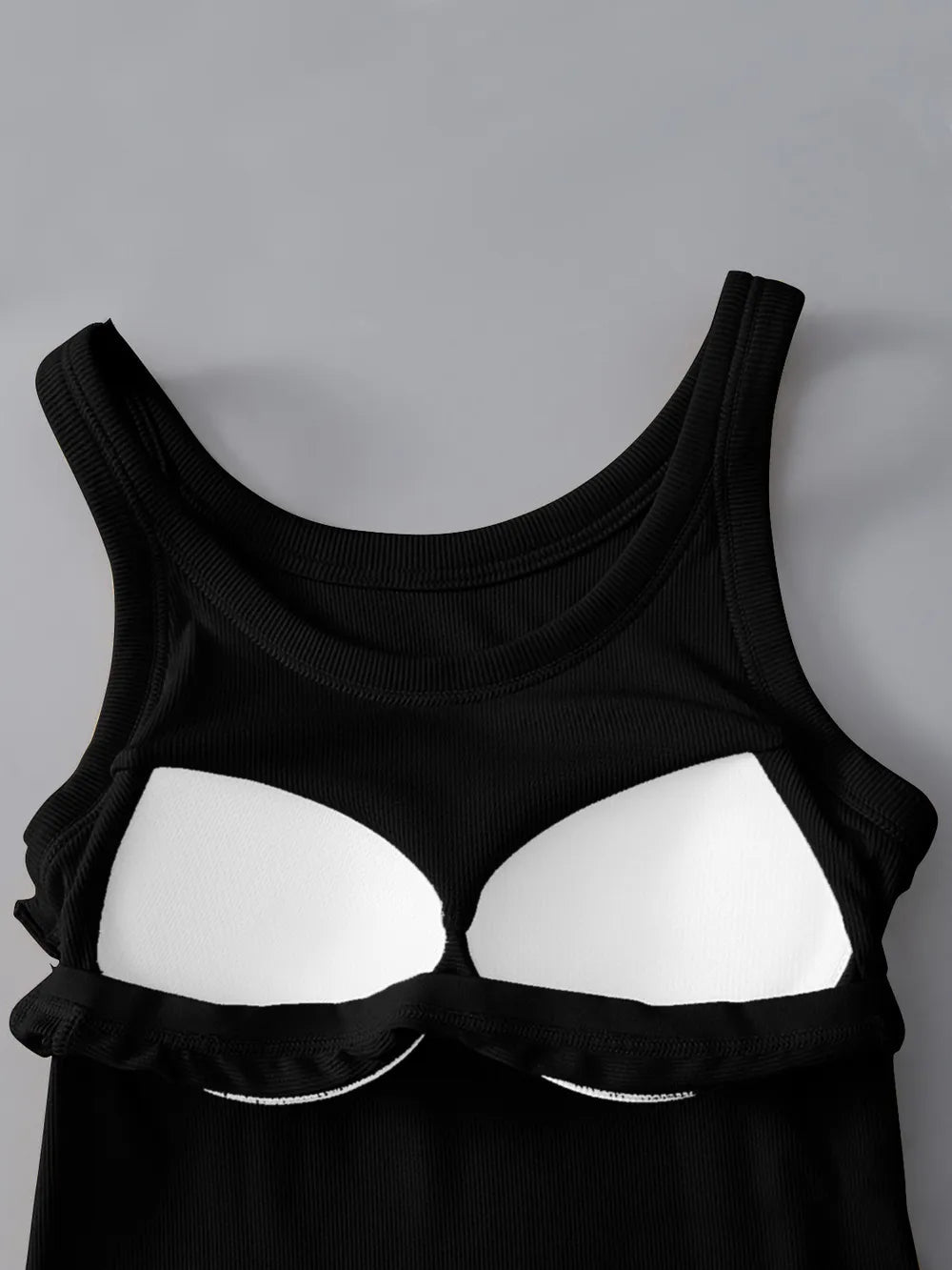Round Neck Tank with Bra - Bela Fils BoutiqueBela Fils Boutique