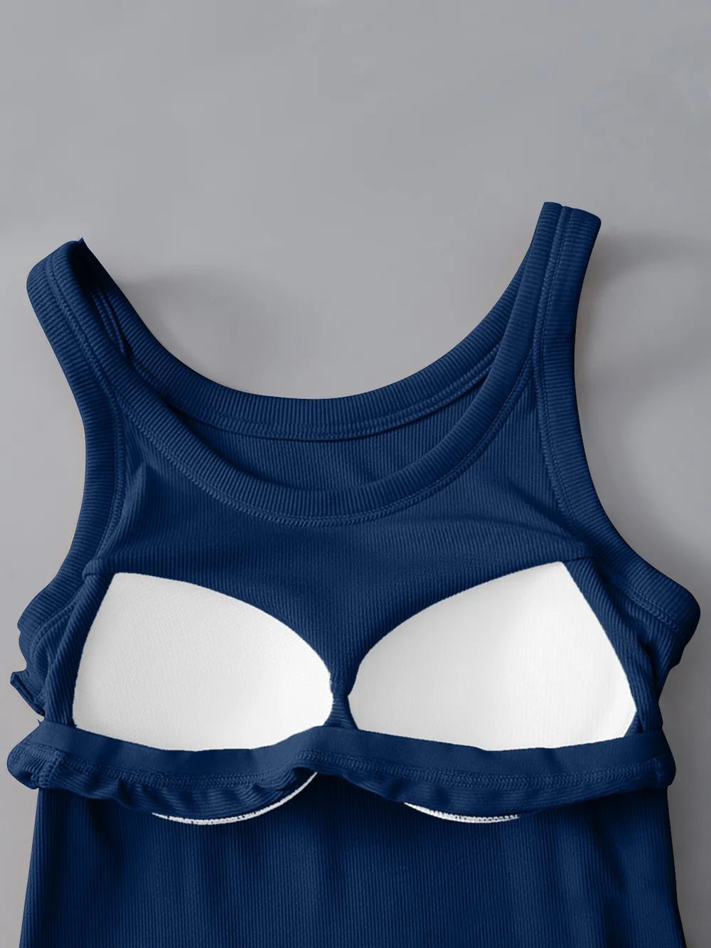 Round Neck Tank with Bra - Bela Fils BoutiqueBela Fils Boutique