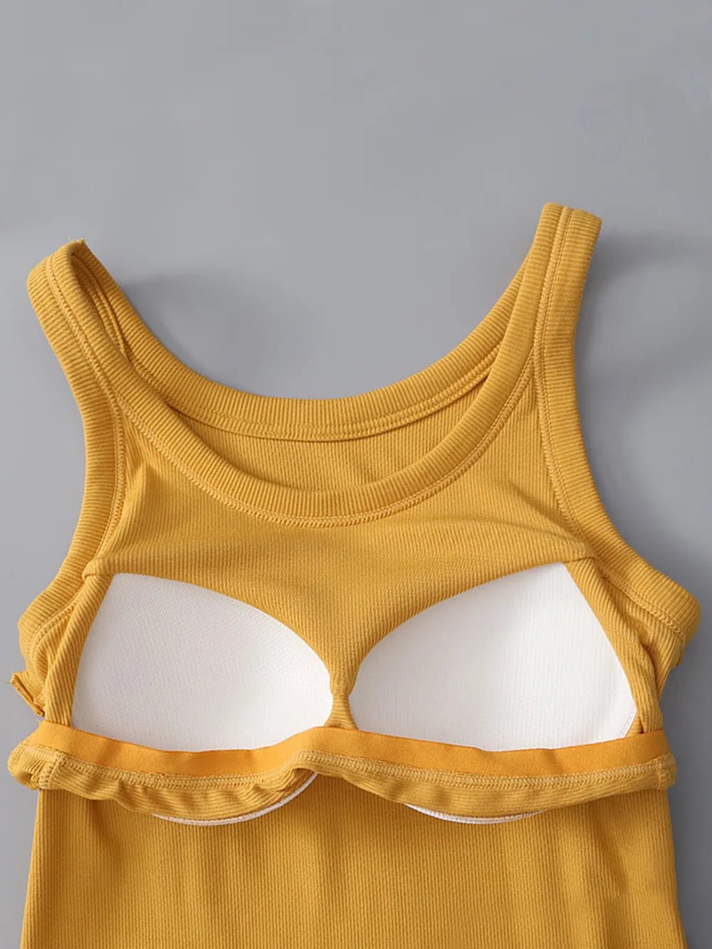 Round Neck Tank with Bra - Bela Fils BoutiqueBela Fils Boutique