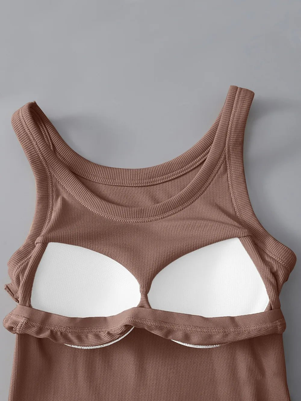Round Neck Tank with Bra - Bela Fils BoutiqueBela Fils Boutique