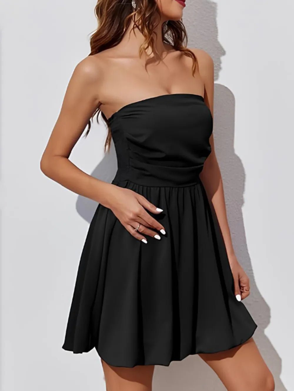 Ruched Tube Mini Dress - Bela Fils BoutiqueBela Fils Boutique