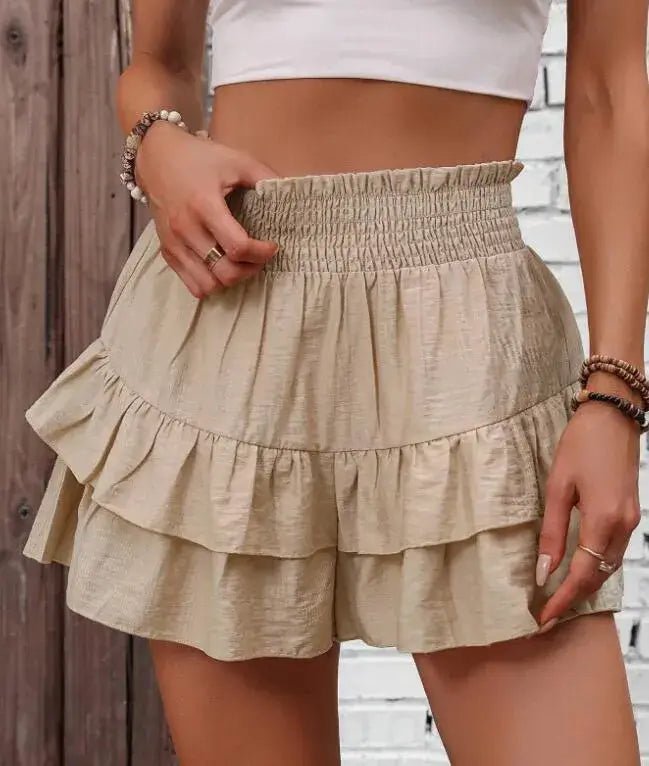 Ruffle Layered High Waist Casual Skort - Bela Fils BoutiqueBela Fils Boutique