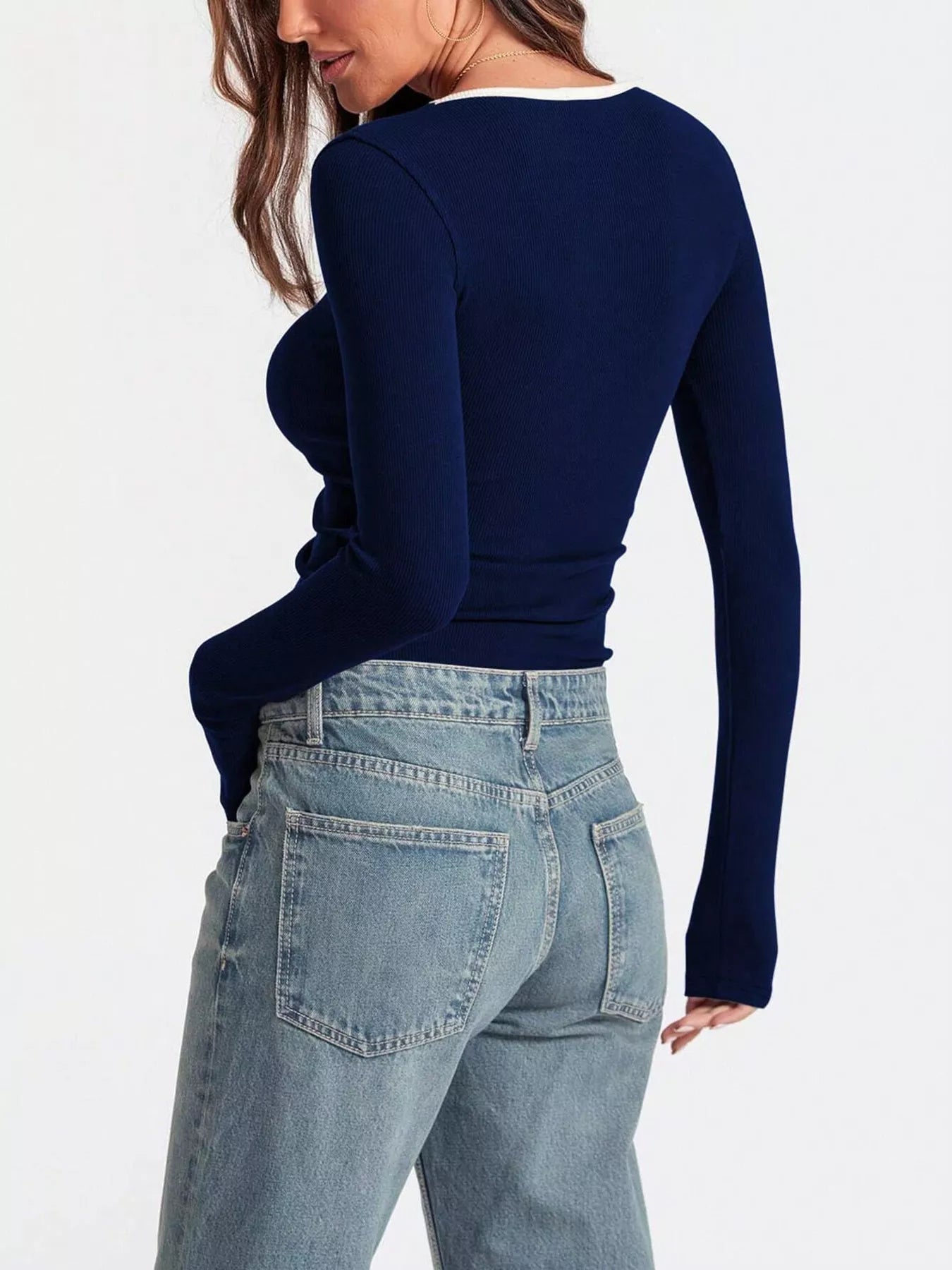 Scoop Neck Long Sleeve T-Shirt - Bela Fils BoutiqueBela Fils Boutique