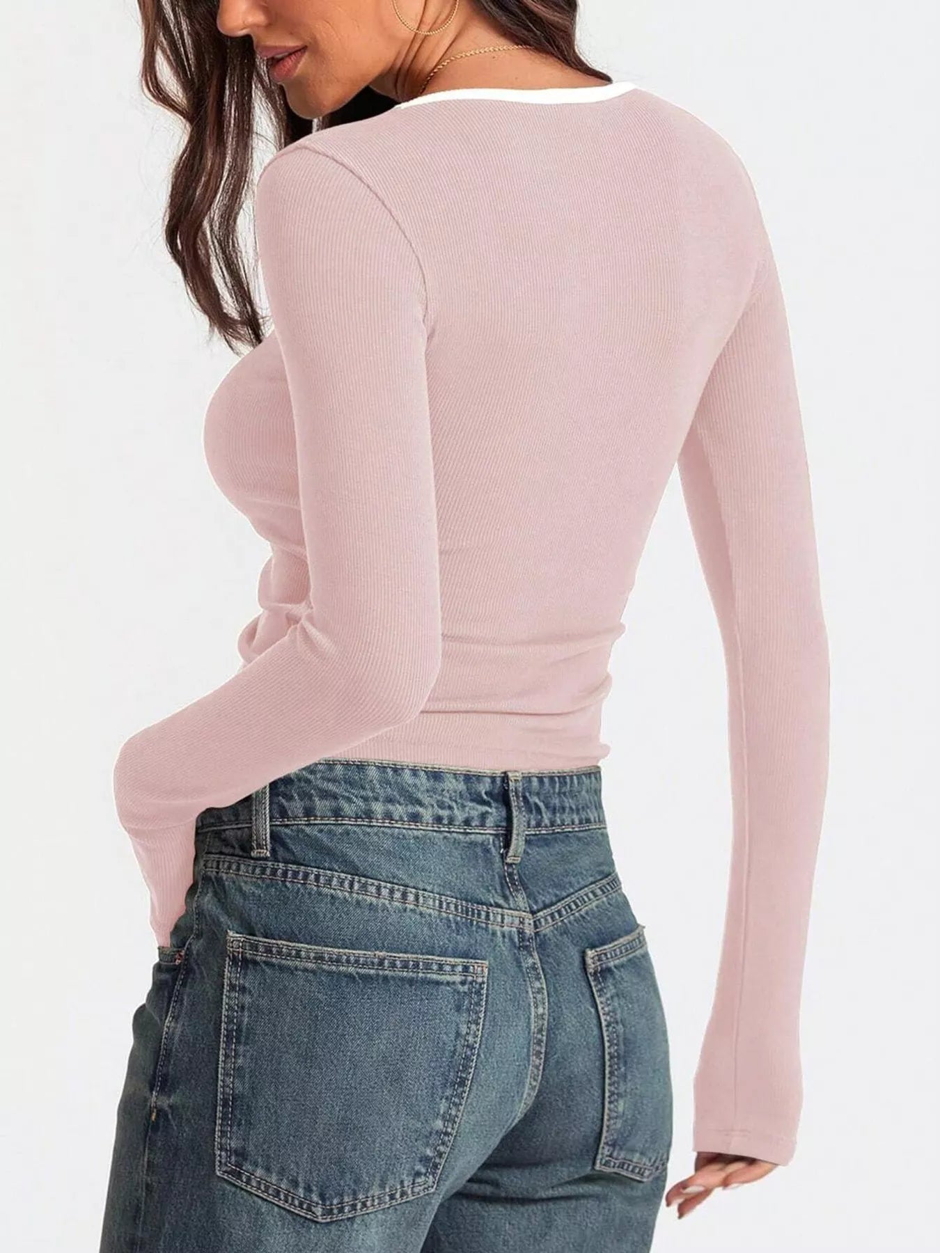 Scoop Neck Long Sleeve T-Shirt - Bela Fils BoutiqueBela Fils Boutique