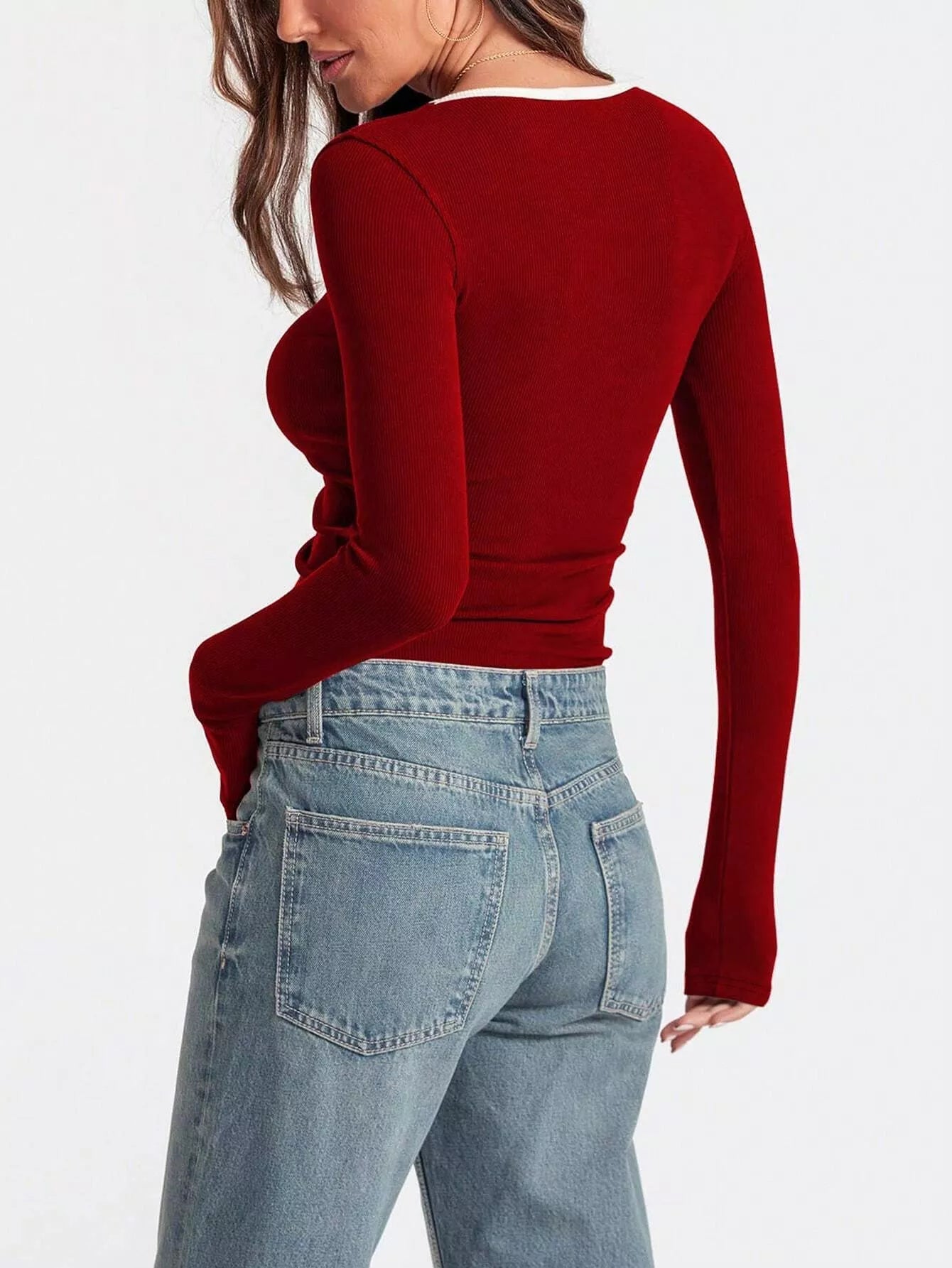 Scoop Neck Long Sleeve T-Shirt - Bela Fils BoutiqueBela Fils Boutique